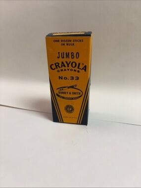 Vintage Crayola Jumbo No.33 Box great Condition